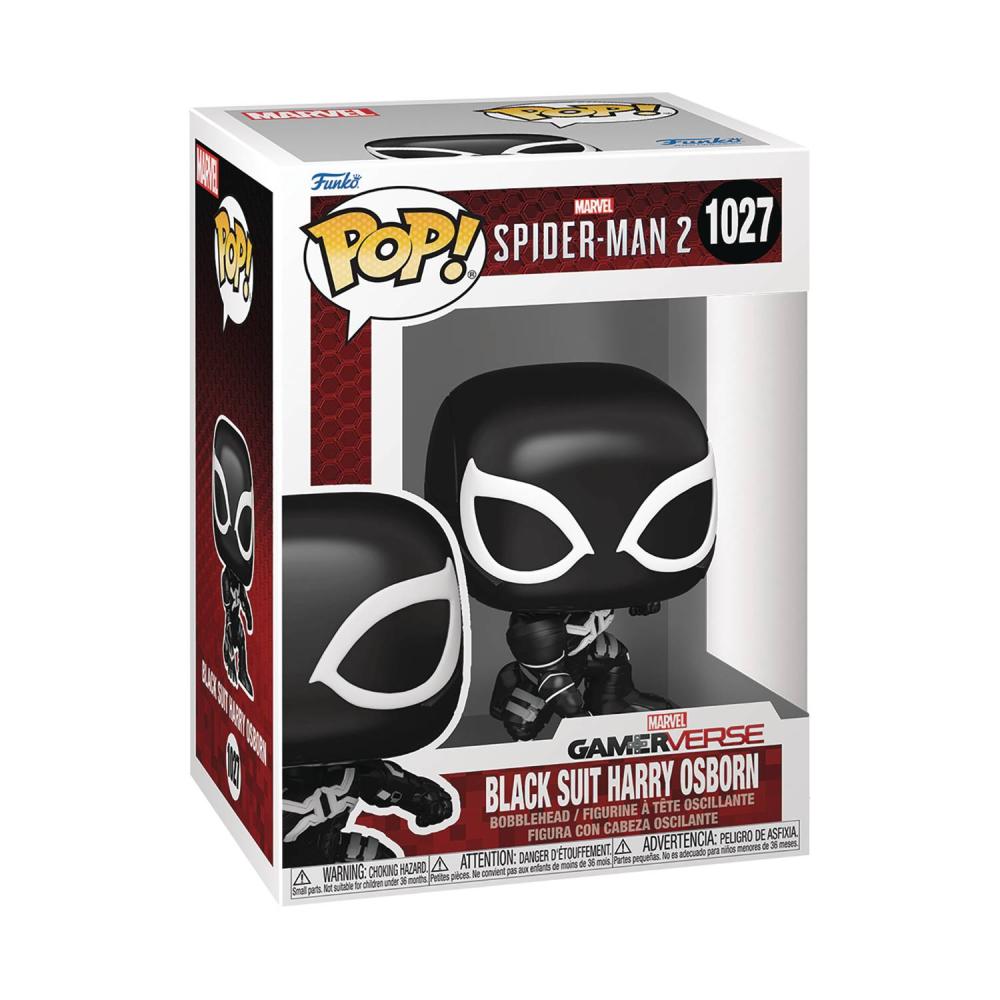 POP MARVEL SPIDER MAN 2 HARRY OSBORN BLACK SUIT VINYL FIG