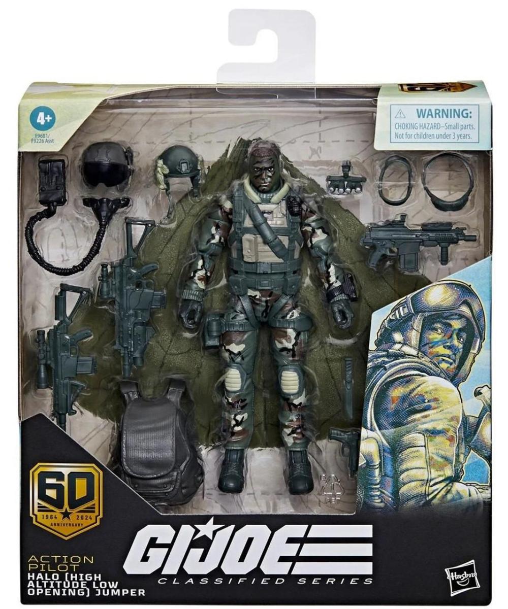 GI JOE CLASSIFIED LARGE ACTION PILOT HALO JUMPER 6IN AF