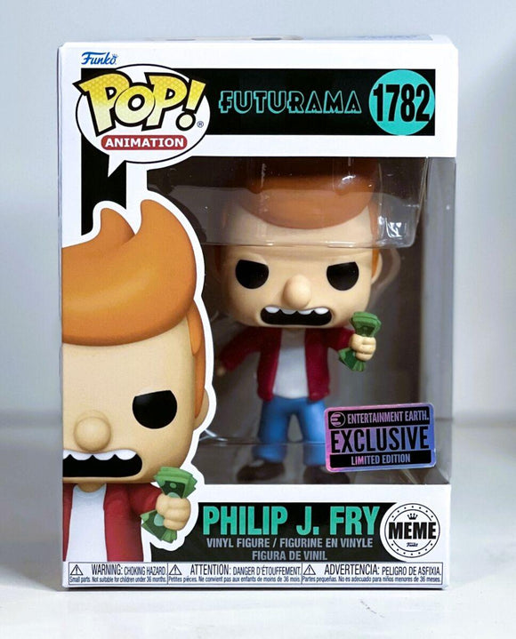 POP ANIMATION FUTURAMA PHILIP J FRY MEME EE VINYL FIG