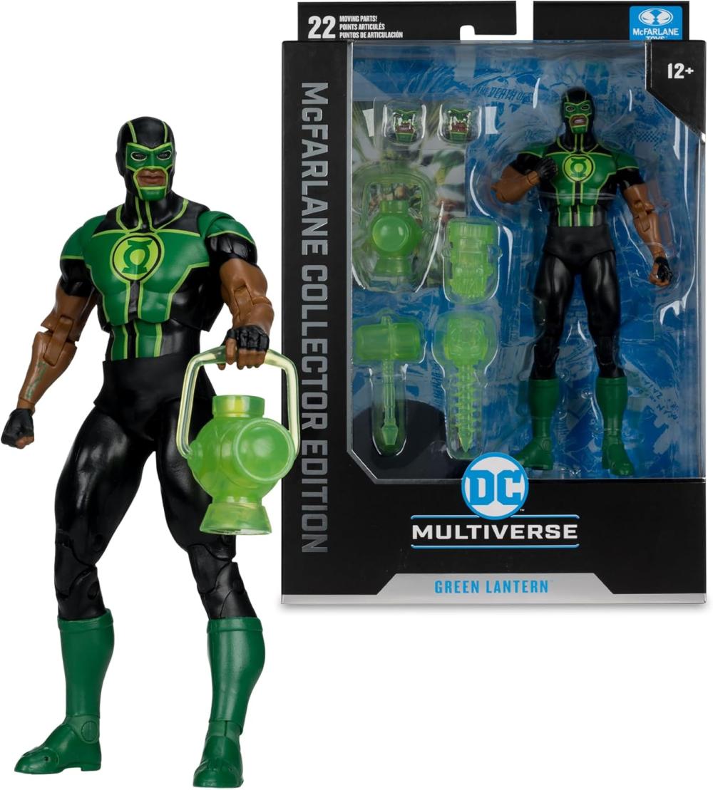 DC MULTIVERSE GREEN LANTERN SIMON BAZ GREEN LANTERNS MCFARLANE COLLECTOR PLATINUM AF