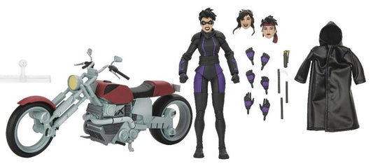 TMNT THE LAST RONIN CASEY MARIE WITH MOTORCYCLE 7IN AF