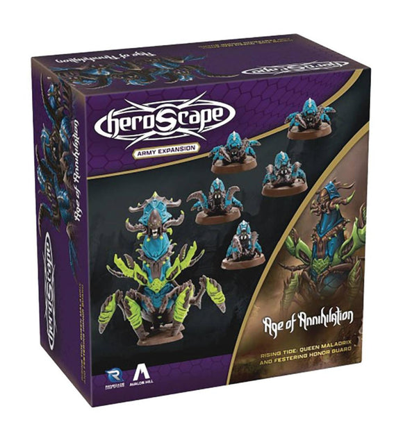 Heroscape: Rising Tide - Queen Maladrix and Festering Honor Guard Army Expansion