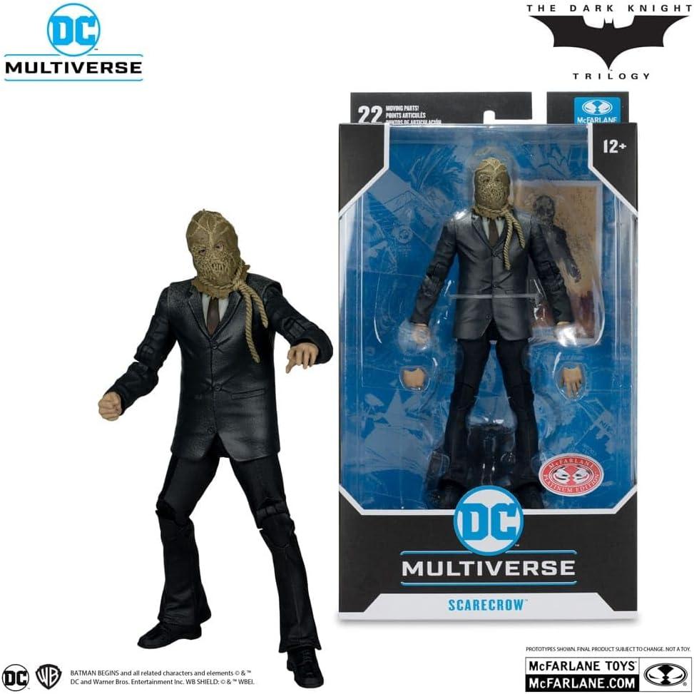 DC MULTIVERSE SCARECROW BATMAN BEGINS MCFARLANE PLATINUM AF