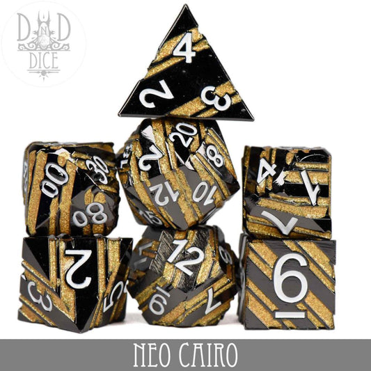 DNDDICE: Neo Cairo Metal 7 Dice Set