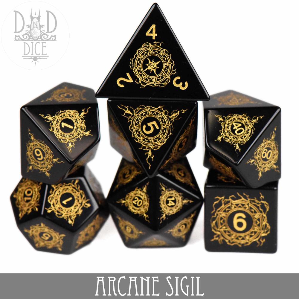 DNDDICE: Arcane Sigil Obsidian Gift Box