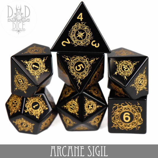 DNDDICE: Arcane Sigil Obsidian Gift Box