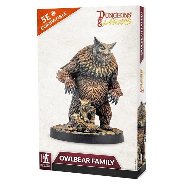 Dungeons & Lasers: Miniatures - Owlbear Family