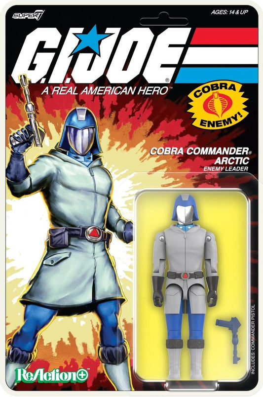 GI JOE REACTION PLUS COBRA COMMANDER ARTIC AF