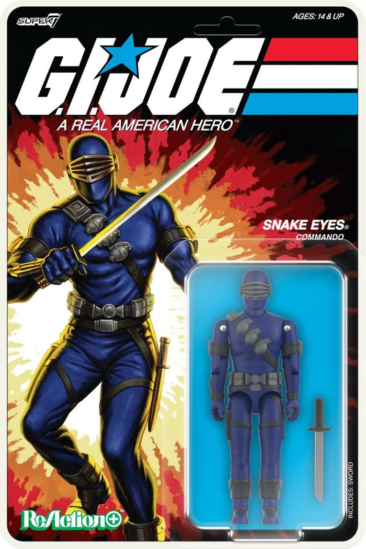 GI JOE REACTION PLUS SNAKE EYES CARTOON AF