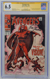 AVENGERS #57 - MARVEL 1968 - CGC 6.5 SIGNATURE SERIES - 1ST APPEARANCE VISION