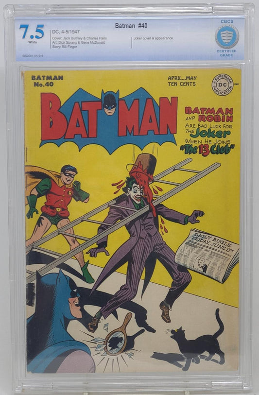 BATMAN #40 - DC 1947 - CBCS 7.0 - JOKER APPEARANCE