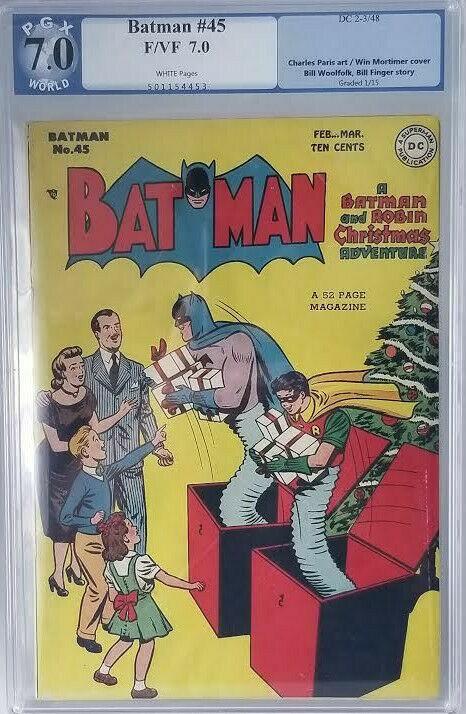 BATMAN #45 - 1948 DC - PGX 7.0 FN/VF - CHRISTMAS ISSUE