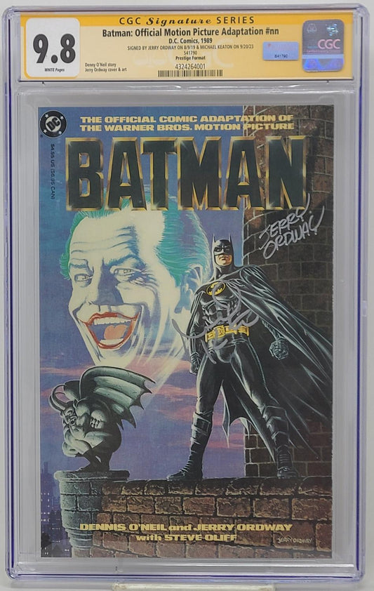 BATMAN MOVIE ADAPTATION - DC 1989 - CGC 9.8 - MICHAEL KEATON SIGNED
