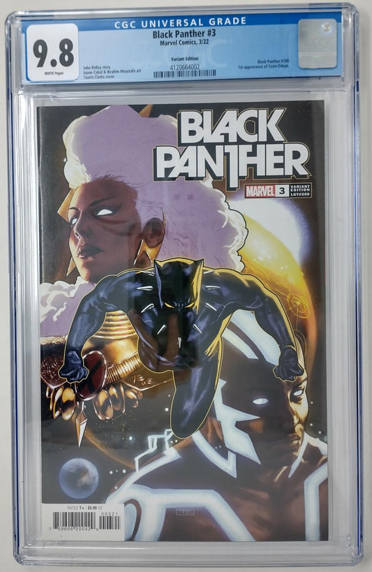 BLACK PANTHER #3 - MARVEL 2022 - CGC 9.8 NM/MT - 1ST TOSIN ODUYE