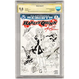 HARLEY QUINN #1 CBCS 9.8 EMERALD CITY EXCLUSIVE COVER - SIGNED - BLACK AND WHITE VAR - 10