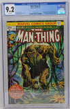 MAN-THING #1 - MARVEL 1974 - CGC 9.2 - 2ND HOWARD THE DUCK