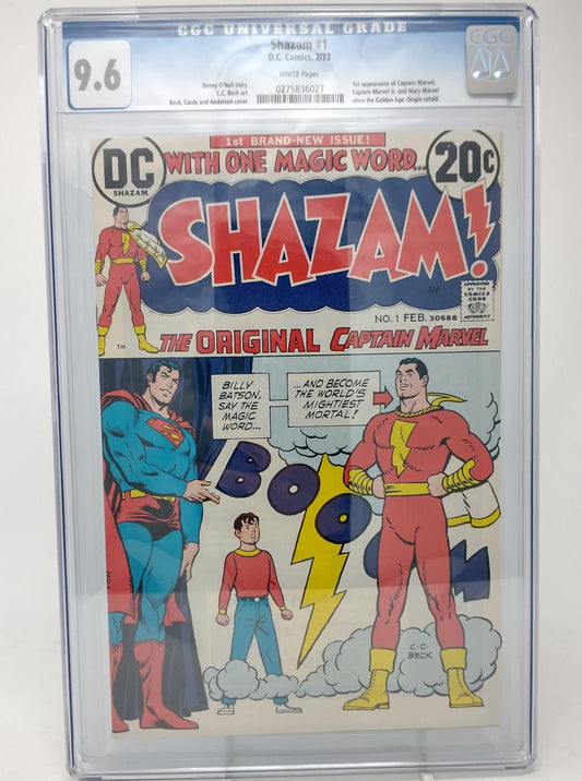 SHAZAM #1 - DC 1973 - CGC 9.6 - 1ST BRONZE CAPTAIN MARVEL