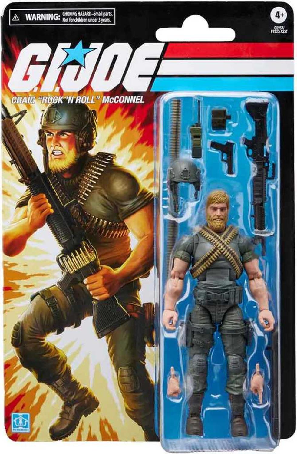 GI JOE RETRO CLASSIFIED ROCK N ROLL 6IN AF