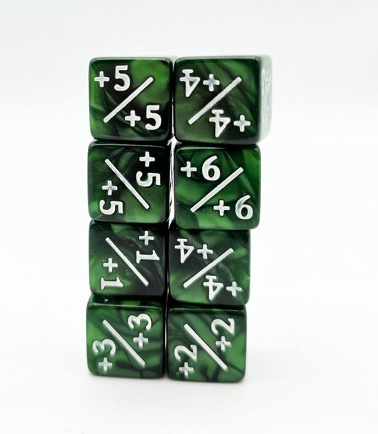 MTG Counters: +1/+1 Pearl Green White 12