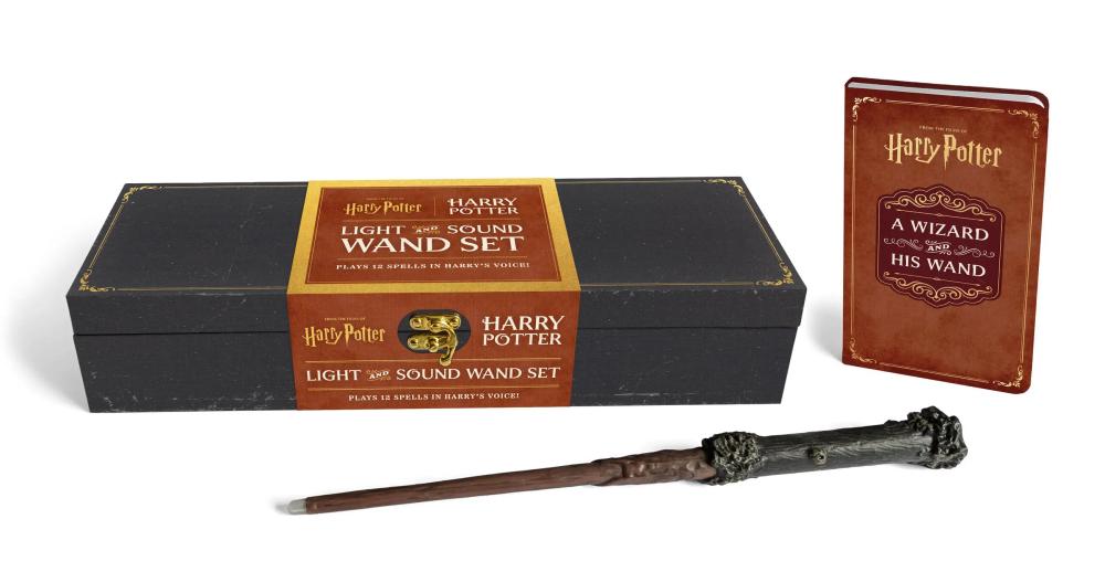 BOOK KIT HARRY POTTER LIGHT AND SOUND WAND SET