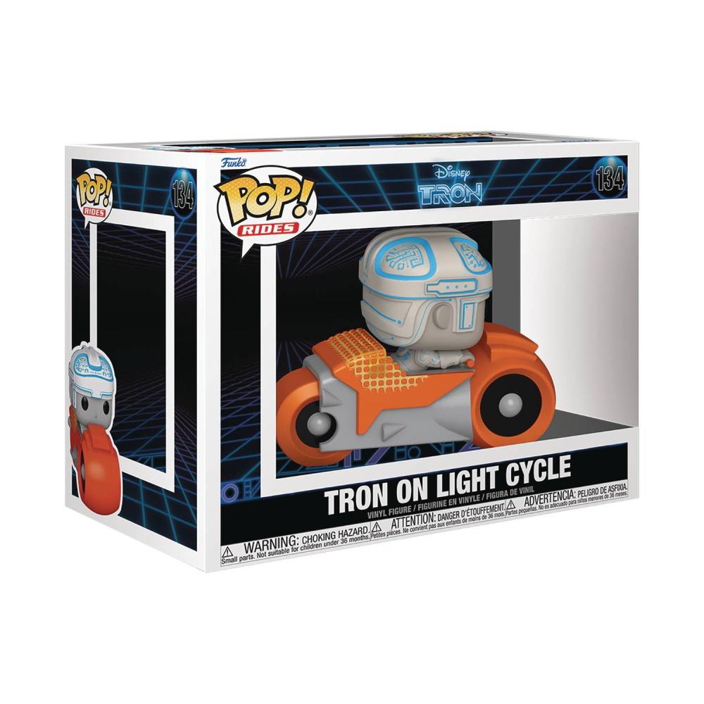 POP LARGE MOVIE TRON 1982 TRON ON LIGHT CYCLE VIN FIG