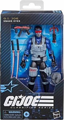 GI JOE CLASSIFIED SNAKE EYES BLACK AND BLUE 6IN AF