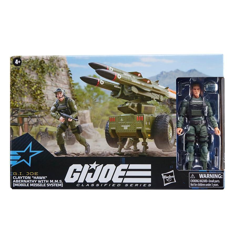 GI JOE CLASSIFIED XLARGE HAWK WITH MOBILE MISSLE SYSTEM DX 6IN AF