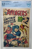 AVENGERS #4 - MARVEL 1964 - CBCS 2.5 - 1ST SILVER AGE APP OF STEVE ROGERS