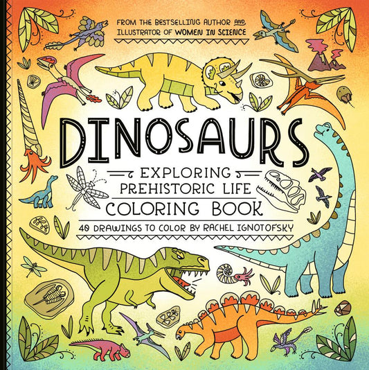 DINOSAURS COLORING BOOK 40 DRAWINGS TO COLOR