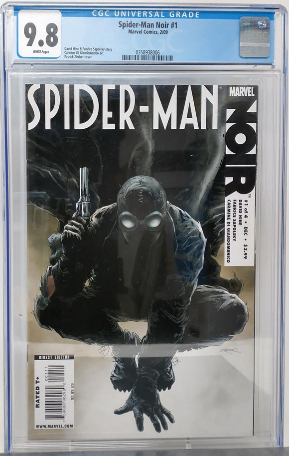 SPIDER-MAN NOIR #1 - MARVEL 2009 - CGC 9.8 - INTRO SPIDER-MAN NOIR