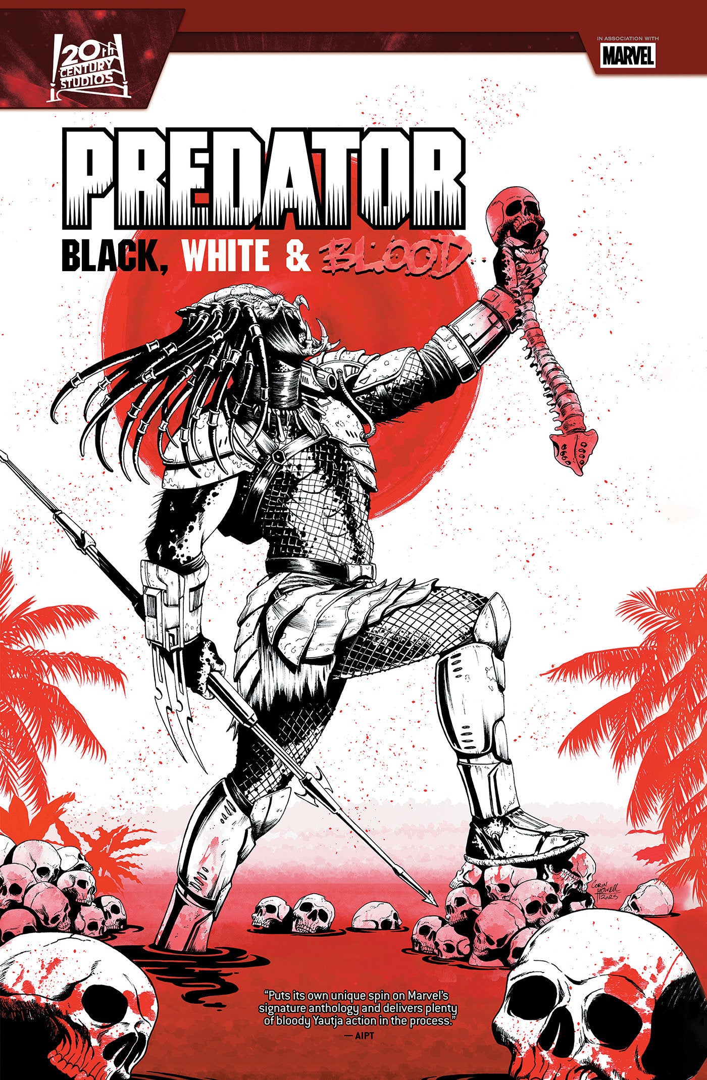 PREDATOR BLACK WHITE AND BLOOD TP