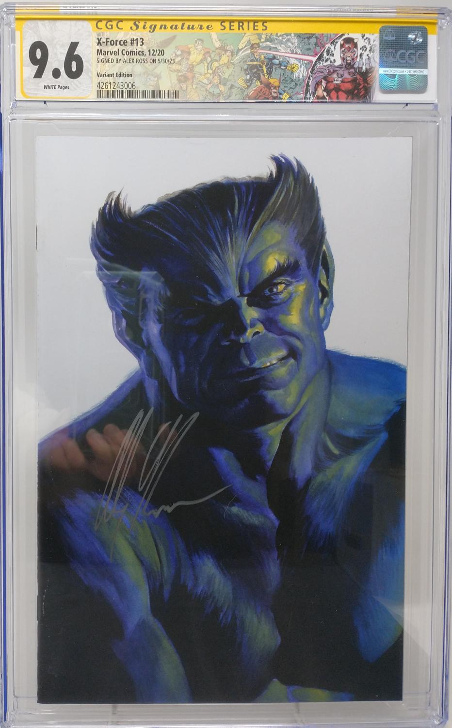 X-FORCE #13 - MARVEL 2020 - CGC 9.6 NM+ - SIGNED ALEX ROSS BEAST TIMELESS VARIANT