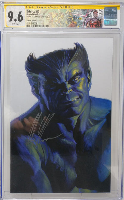 X-FORCE #13 - MARVEL 2020 - CGC 9.6 NM+ - SIGNED ALEX ROSS BEAST TIMELESS VARIANT