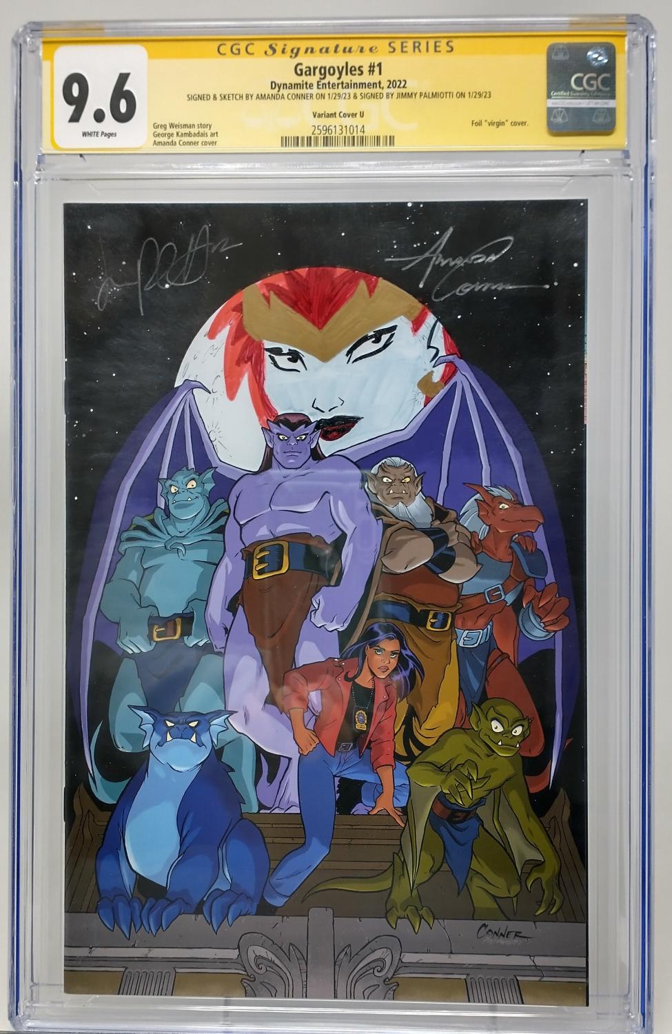 GARGOYLES #1 - DYNAMITE 2022 - CGC 9.6 - VARIANT SIGNED PALMIOTTI & CONNER