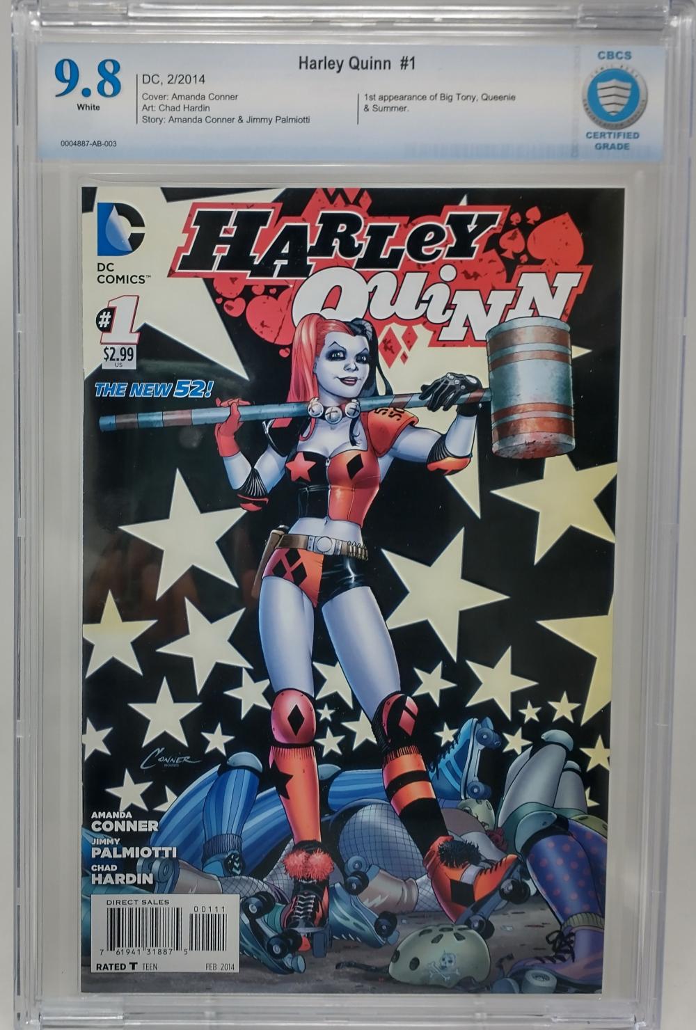 HARLEY QUINN #1 - DC 2014 - CBCS 9.8 NM/MT - 1ST BIG TONY, QUEENIE & SUMMER APPEARANCE