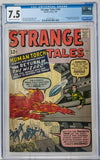 STRANGE TALES #105 - MARVEL 1963 - CGC 7.5 VF- -2ND APPEARANCE OF WIZARD, FANTASTIC FOUR