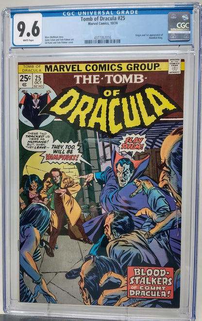 TOMB OF DRACULA #25 - MARVEL 1974 - CGC 9.6 - 1ST HANNIBAL KING APPEARANCE