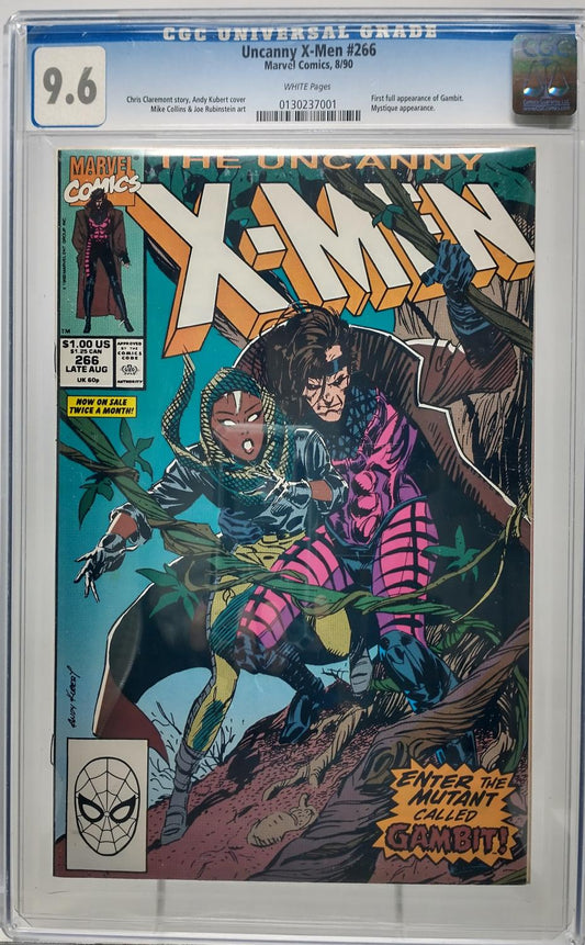 UNCANNY X-MEN #266 - MARVEL 1990 - CGC 9.6 - 1ST GAMBIT APPEARANCE