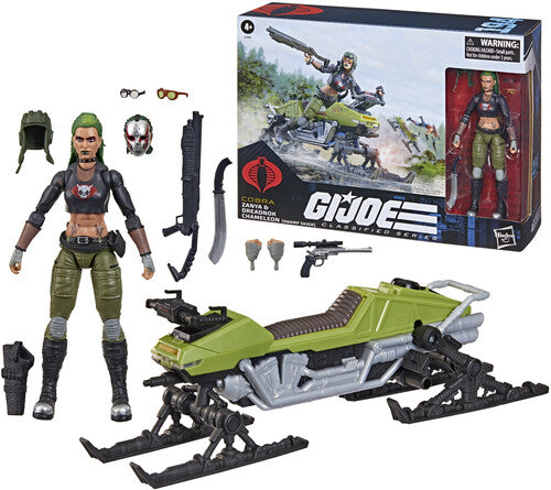 GI JOE CLASSIFIED XLARGE ZANYA AND DREADNOK CHAMELEON SWAMP SKIER DX 6IN AF