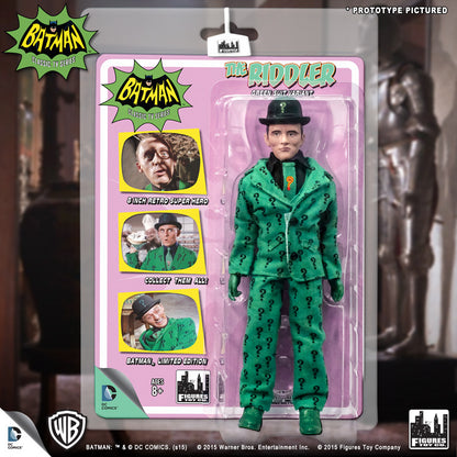 BATMAN 66 RETRO RIDDLER SUIT VAR 8IN AF -MEGO EC EXCLUSIVE  - EMERALD CITY