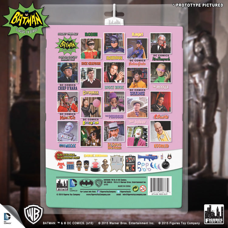 BATMAN 66 RETRO RIDDLER SUIT VAR 8IN AF -MEGO EC EXCLUSIVE  - EMERALD CITY