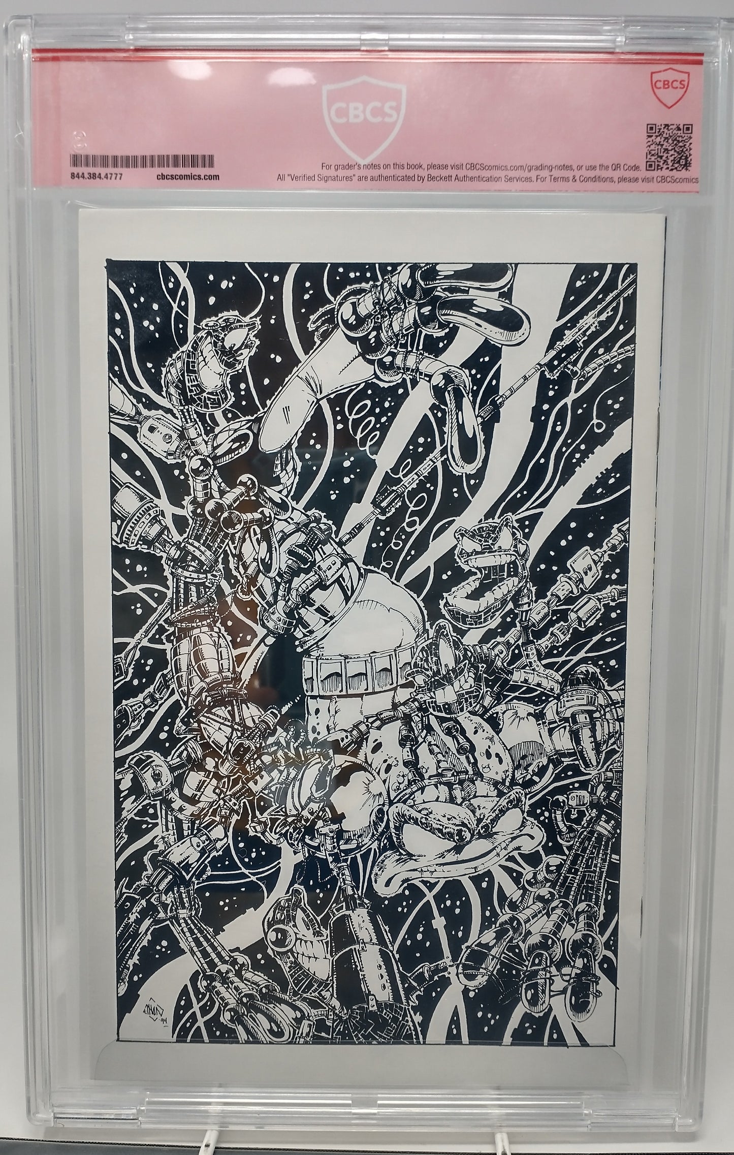 CYBERFROG #1 - CBCS 9.6 - HALL OF HEROES 1994 - SIGNED BY AL STEWART