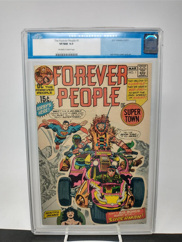 FOREVER PEOPLE #1 - CGC 9.0 VF NM - DC 1971 - 1ST DARKSEID