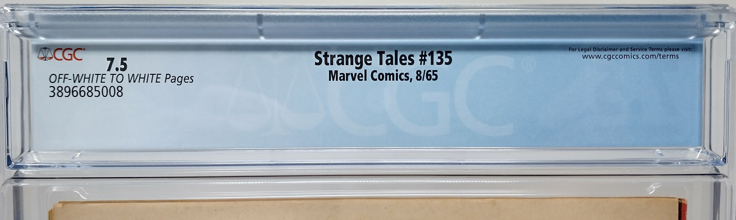 STRANGE TALES #135 - MARVEL 1965 - CGC 7.5 VF- - 1ST NICK FURY