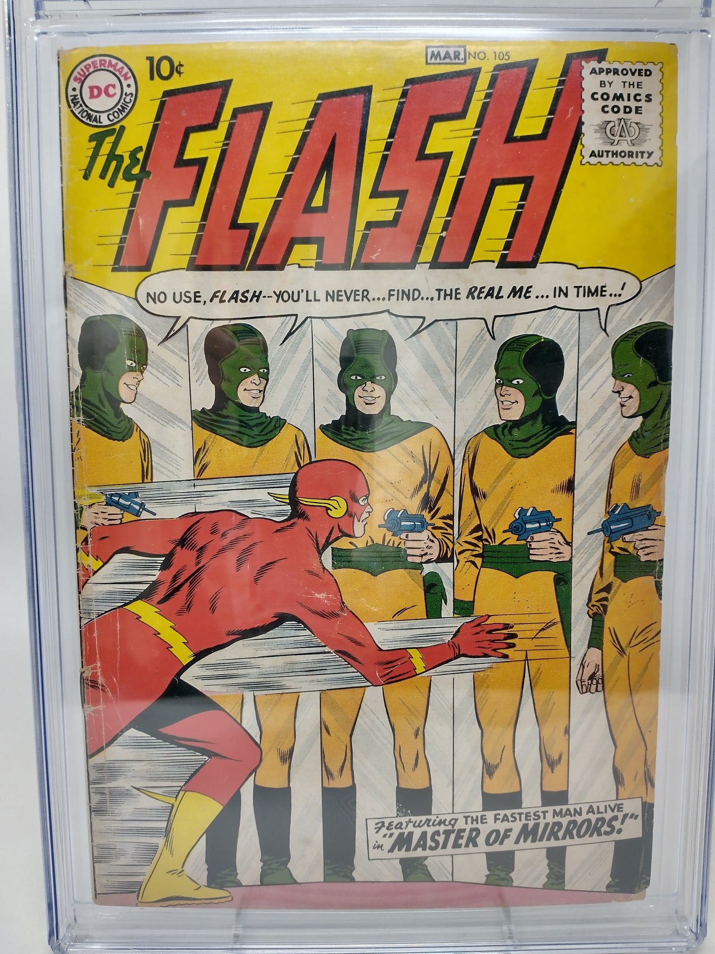 FLASH #105 - MARVEL 1959 - CGC 4.0 - 1ST BARRY ALLEN SERIES & INTRO MIRROR MASTER