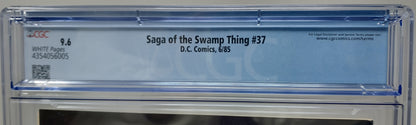 SAGA OF THE SWAMP THING #37 - DC 1985 - CGC 9.6 - 1ST JOHN CONSTANTINE
