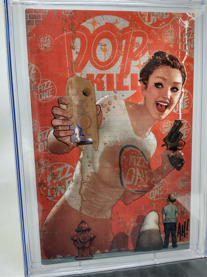 POP KILL #4 - PAPERFILMS 2021 - CGC 9.8 - EMBOSSED VIRGIN CVR CONSIGNMENT