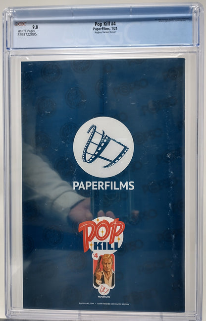 POP KILL #4 - PAPERFILMS 2021 - CGC 9.8 - EMBOSSED VIRGIN CVR CONSIGNMENT