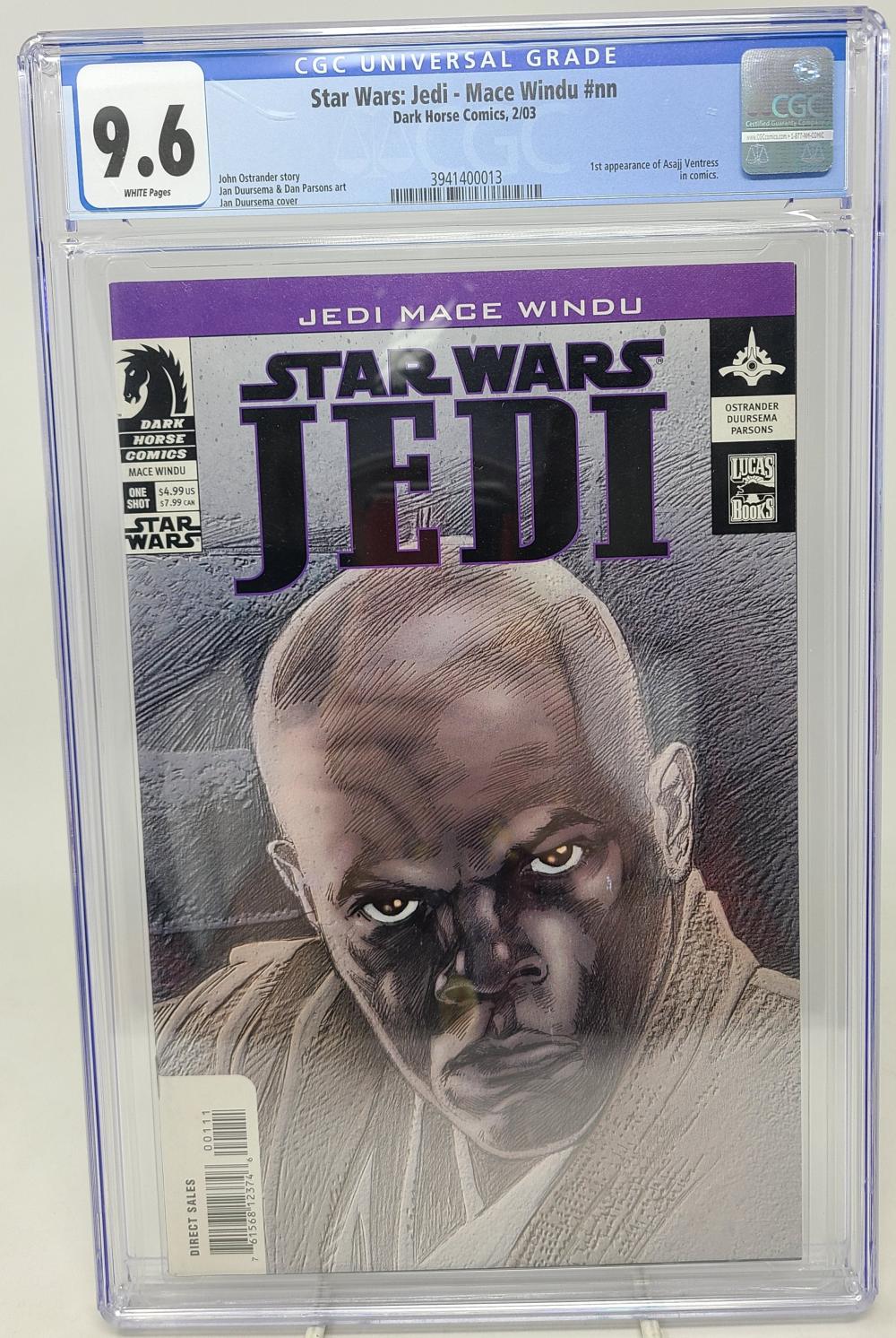 STAR WARS JEDI MACE WINDU - DARK HORSE 2003 - CGC 9.6