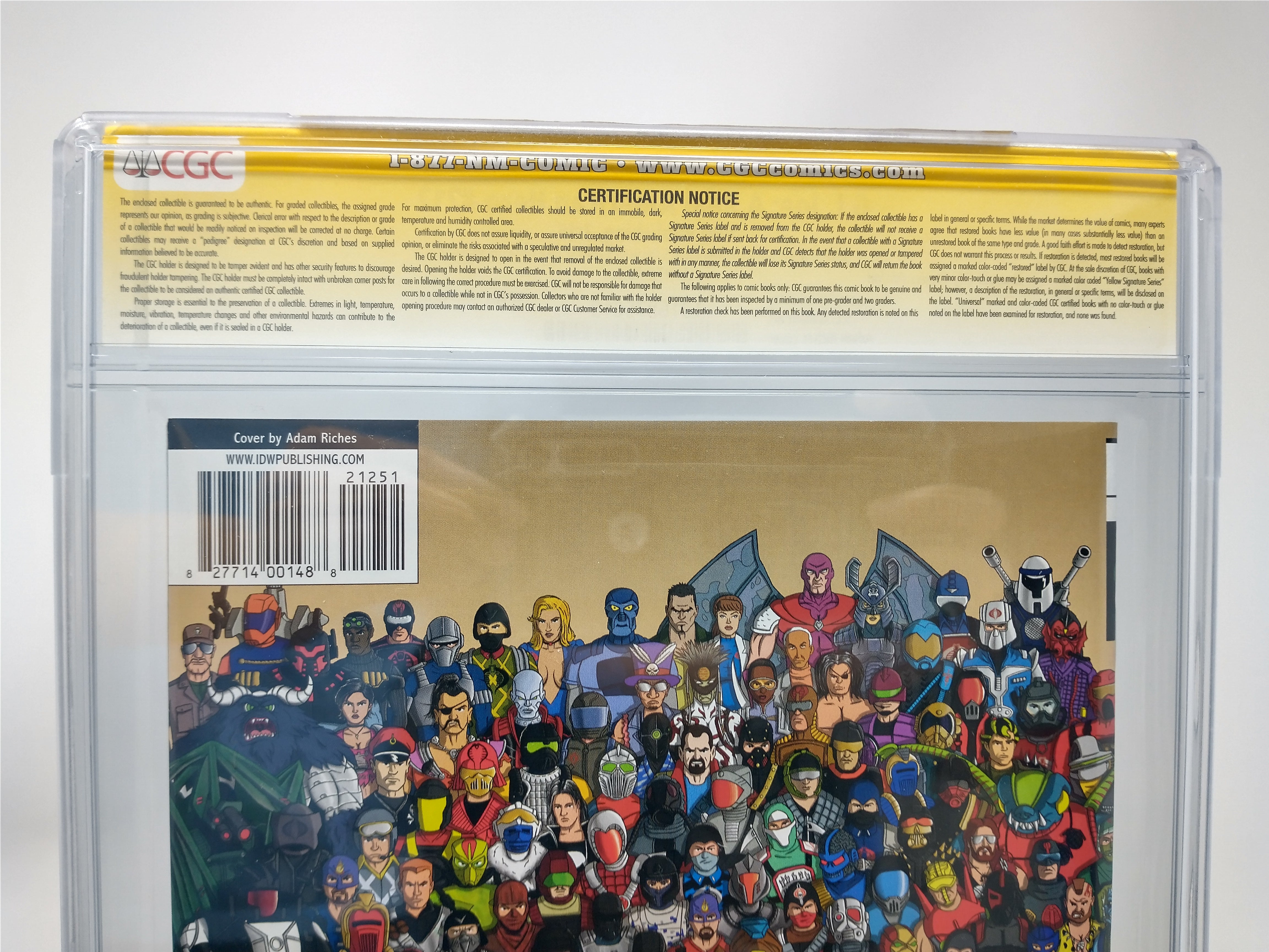 GI JOE A REAL AMERICAN HERO #212 EMERALD CITY EXCLUSIVE VAR COBRA